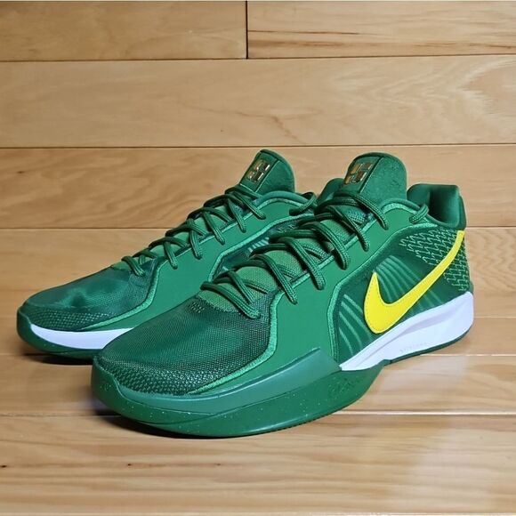 Nike Sabrina 2 Oregon Ducks Apple Green Yellow Strike Basketball Shoe HQ4344-300 - Picture 5 of 11